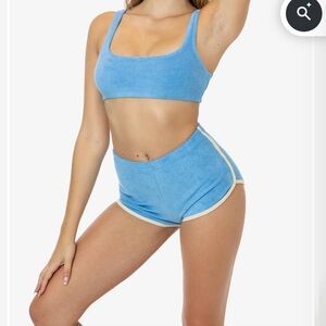 Los Angeles Apparel Blue Terry Cloth Lounge Set